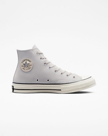 Tenis Converse Chuck 70 Camurça Cano Alto Masculino Bege Pretas | PT E05384P